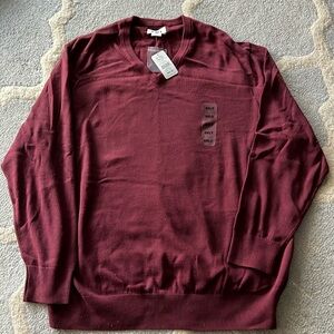 Burgundy Sweater 2XL Tall